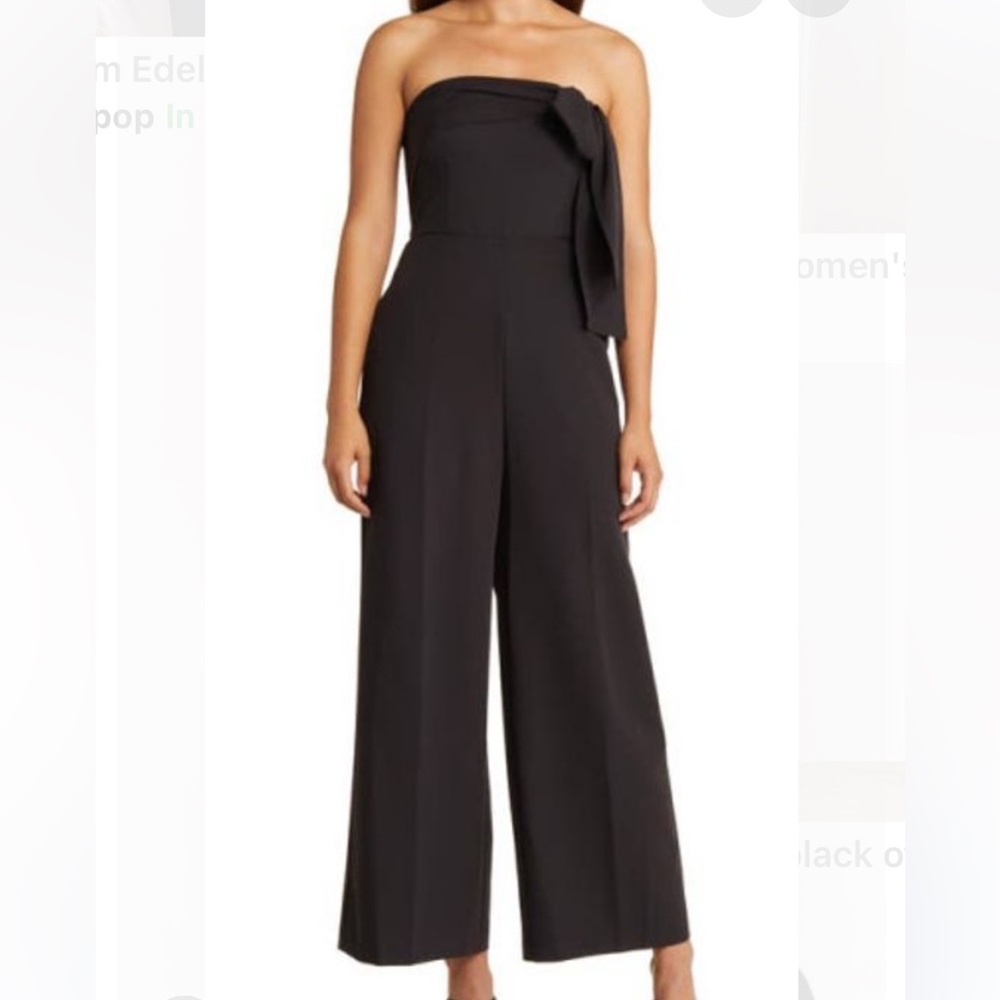 Sam Edelman Black Bow-Front Jumpsuit